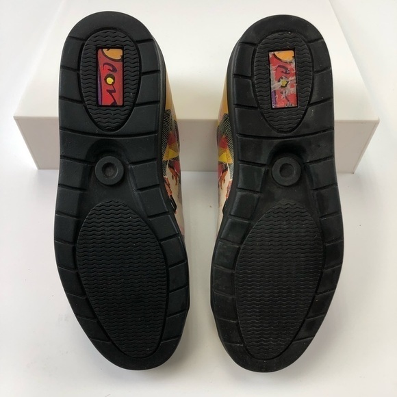 ICON Canada Jazz Themed Leather Sneakers Size 7 - Picture 5 of 6